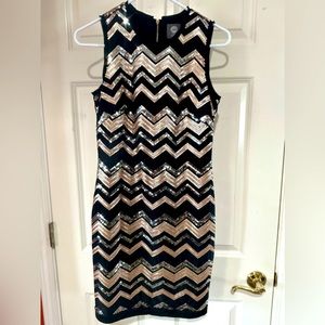 Sequined cocktail dress, very flattering and eye catching